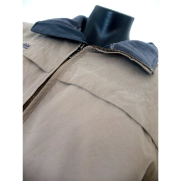 MENS Columbia Khaki Jacket Coat, Size L,  go by measurement - Picture 2 of 11